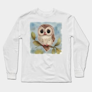 Cute Owl Art 1 Long Sleeve T-Shirt